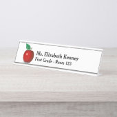 パーソナライズされた先生名プレート デスクネームプレート (正面)