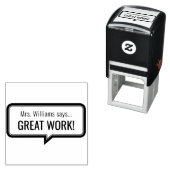 パーソナライズされた先生名学校の宿題の採点 セルフインキングスタンプ (インサイチュ)