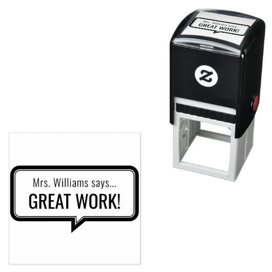 パーソナライズされた先生名学校の宿題の採点 セルフインキングスタンプ (インサイチュ)