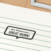 パーソナライズされた先生名学校の宿題の採点 セルフインキングスタンプ