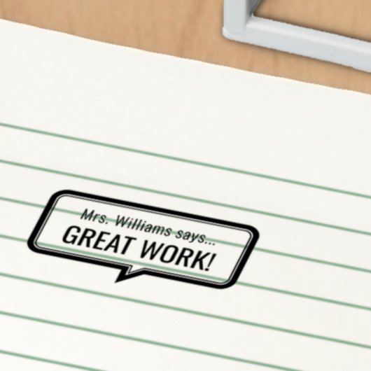 パーソナライズされた先生名学校の宿題の採点 セルフインキングスタンプ