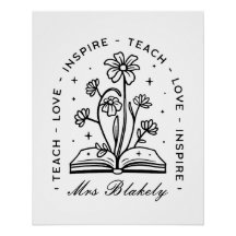 パーソナライズされた先生名引用文cotagecore