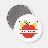 パーソナライズされた先生名Apple マグネット (正面/裏面)