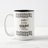 パーソナライズされた先生引用文ギフト栄養データ ツートーンマグカップ (左)