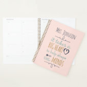 パーソナライズされた先生引用文  プランナー手帳 (ディスプレー)