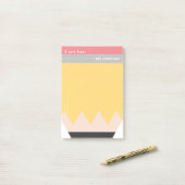 パーソナライズされた先生感謝鉛筆スタイルPos ポストイット (デスク上)