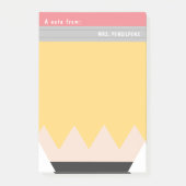 パーソナライズされた先生感謝鉛筆スタイルPos ポストイット (正面)