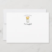 パーソナライズされた先生文房具フラット ノートカード (正面)