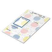 パーソナライズされた先生毎日のTo Doリストのリンゴ ノートパッド (アングル)