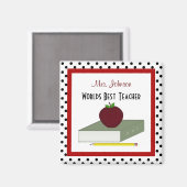 パーソナライズされた先生磁石 マグネット (正面/裏面)