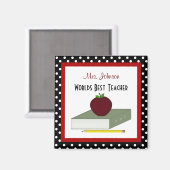 パーソナライズされた先生磁石 マグネット (正面/裏面)