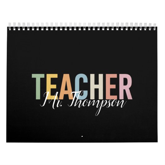 パーソナライズされた先生評価新学期 カレンダー (カバー)