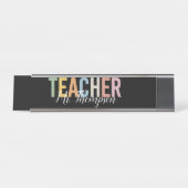 パーソナライズされた先生評価新学期 デスクネームプレート (正面)