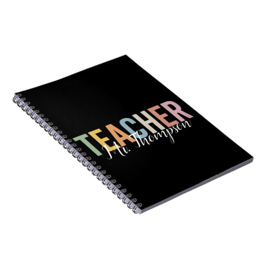 パーソナライズされた先生評価新学期 ノートブック (右側)