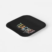 パーソナライズされた先生評価新学期 ペーパープレート (傾斜あり)