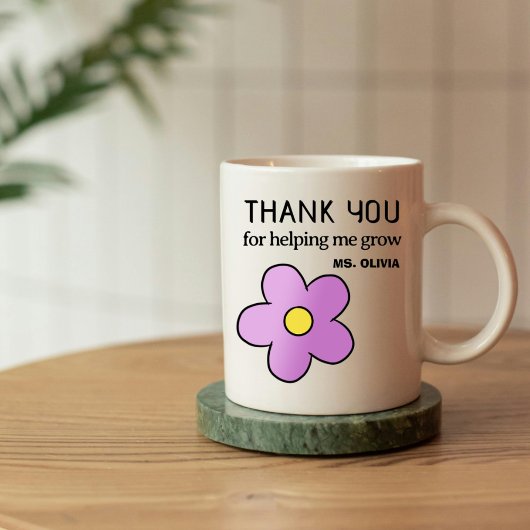 パーソナライズされた先生謝礼ギフト名前をカスタムする コーヒーマグカップ