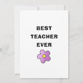 パーソナライズされた先生謝礼ギフト名前をカスタムする サンキューカード (裏面)