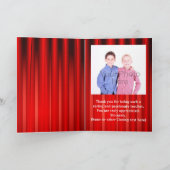 パーソナライズされた先生賞受賞の写真 サンキューカード (内部)