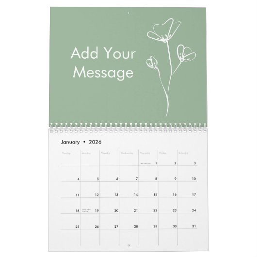 パーソナライズされた先生退職新年の贈り物 カレンダー (1月 2026)