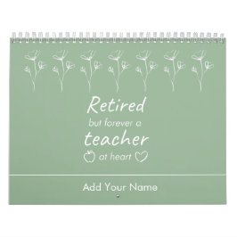 パーソナライズされた先生退職新年の贈り物 カレンダー
