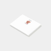 パーソナライズされた先生鑑賞りんご ポストイット (アングル)