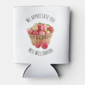 パーソナライズされた先生鑑賞りんご 缶クーラー (正面)