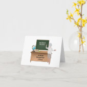 パーソナライズされた先生 カード (黄色い花)