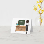 パーソナライズされた先生 カード (黄色い花)