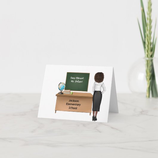 パーソナライズされた先生 カード (正面)