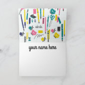 パーソナライズされた先生 カード (内部)