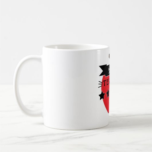 パーソナライズされた先生 コーヒーマグカップ (左)