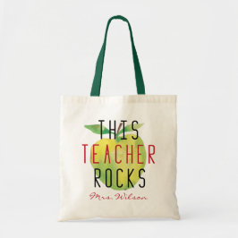 パーソナライズされた先生 トートバッグ