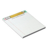 パーソナライズされた先生 ノートパッド (アングル)