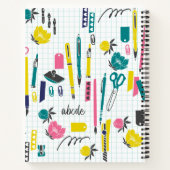 パーソナライズされた先生 ノートブック (裏面)