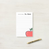 パーソナライズされた先生 ポストイット (デスク上)