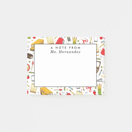 パーソナライズされた先生 ポストイット (正面)