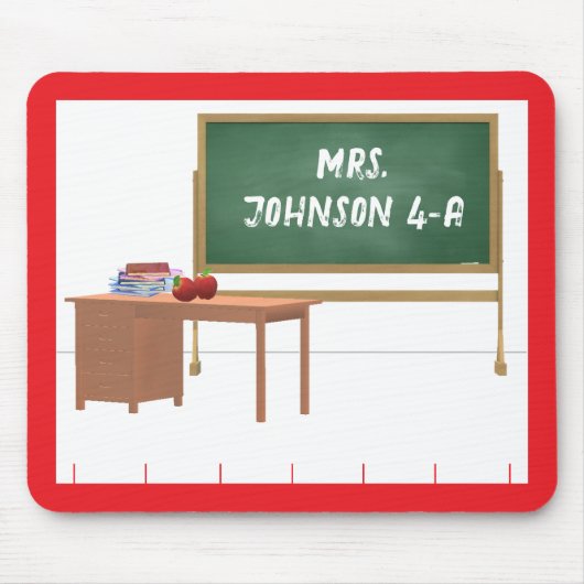 パーソナライズされた先生 マウスパッド (正面)