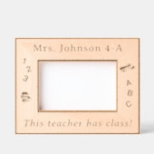 パーソナライズされた先生! レーザー彫刻フレーム (正面)