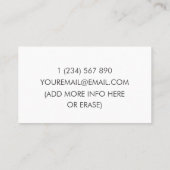 パーソナライズされた先生 名刺 (裏面)