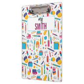 パーソナライズされた先生-名前をカスタムする新学期 クリップボード (左)