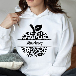 パーソナライズされた先生Apple名、カスタム先生 パーカ