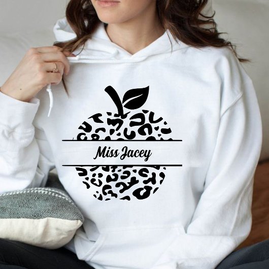 パーソナライズされた先生Apple名、カスタム先生 パーカ