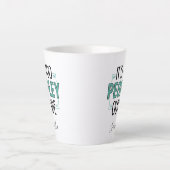 パーソナライズされた内向きGag外の人々 カフェラテマグ (正面)