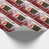 パーソナライズされた写真と名前の折り返し紙 ラッピングペーパー (角)