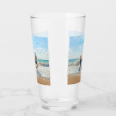 パーソナライズされた写真と文字カスタムガラス タンブラーグラス (左)