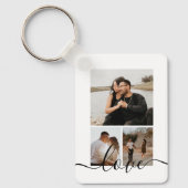 パーソナライズされた写真と文字 キーホルダー (正面)