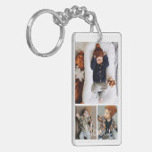 パーソナライズされた写真と文字 キーホルダー (正面左)