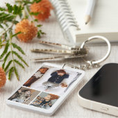 パーソナライズされた写真と文字 キーホルダー (正面右)