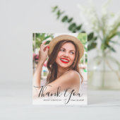 パーソナライズされた写真の台本感謝してい卒業前 ポストカード (スタンド正面)