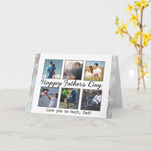 パーソナライズされた写真の父の日カード カード (黄色い花)